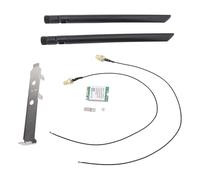 Carte WiFi M.2 avec Carte de Réseau Fil 1800 Mbps RTL8852BE, WiFi6 5.2 pour / 11, pour (Antennes construites) (Antennes externes) (Support d'antennes externes)
