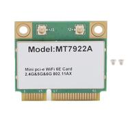 Carte WiFi MiniPCIe, MT7922A 5374Mbps 2.4G 5G 6G Carte sans Fil MiniPCIe Tri-Bande, Carte Réseau MiniPCIe, Prise en Charge du Module D'ordinateur Portable WiFi MU MIMO pour Wins