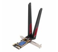 Carte WiFi PCIe 1200 Mbps avec Deux Antennes 10 DBi, 4.0, pour Win 7 8 10