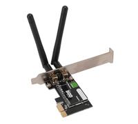 Carte WiFi PCIE 300 Mbps 2.4 GHz, Adaptateur Réseau sans Fil PCI-Ex1 avec 2 Antennes, Protocole 802.11N pour Ordinateur, Compatible Windows 11 10 8 7 Linux
