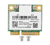 Carte WiFi pour Ordinateur Portable, sans Fil Double Bande WiFi 802.11ac 2,4 G 5 GHz 300 M Prise en Charge 802.11N WLAN 4.0 PCI E Combo Adaptateur AR5B22 2,4 5 GHz
