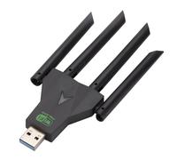 Carte WiFi USB avec 4 antennes de réglage 1300 Mbit/s, transmission double bande boosting pour ordinateur de bureau, ordinateur portable, ordinateur, WiFi, Hotspot Creators