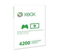 Carte Xbox Live 4200 Microsoft points