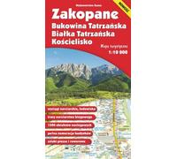 Carte. Zakopane, Bukowina Tatrzańska, Białka Tatrzańska et Kościelisko 1:10 000 feuilletée