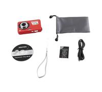 Carte Zoom 8x Appareil Photo Numérique 5MP Écran LCD 6,9 cm Support Maximum Carte Mémoire 32 Go Microphone Intégré (Rouge)