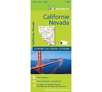 Carte Zoom Californie - Nevada