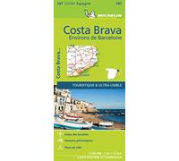 Carte Zoom Costa Brava, Environs de Barcelone