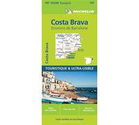 Michelin Carte Zoom Costa Brava – Environs de Barcelone – Échelle 1:150 000