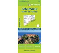 Carte Zoom Côte d'Azur, Massif de l'Esterel Échelle 1/100 000 - Michelin - Michelin - broché - Atlas / carte