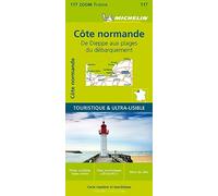 Carte Zoom Côte Normande - De Dieppe aux plages du Débarquement