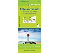 Collectif Michelin – Carte Zoom Côte Normande – De Dieppe aux plages du Débarquement – Broché