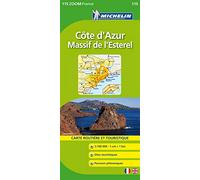 Carte ZOOM Cte d'Azur / Massif de l'Esterel