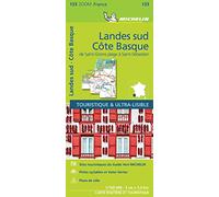 Carte Zoom Landes Sud - Côte basque