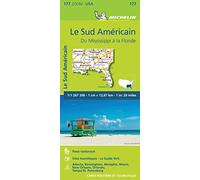 Carte Zoom Le Sud Américain: Du Mississippi à la Floride