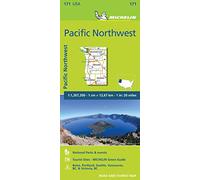 Carte Zoom Pacific Northwest, Pacifique Nord-Ouest