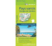 Carte Zoom Pays Varois, Gorges du Verdon Échelle 1/100 000 - Michelin - Michelin Travel Partner - broché - Atlas / carte