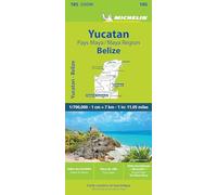 Michelin Carte Zoom Yucatan – Belize – Pays Maya