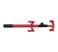 Cartec Antivol bloque-volant 493235 – barre double crochets Rouge/Noir
