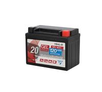 CARTEC Batterie Moto YB4L-B, 4Ah 56A, Technologie gel Batterie de Démarrage Moto, qualité D'Origine, Résistante au Cyclage, Stockable, sans Entretien, Petite