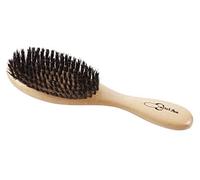 Cartel Brosse demi-lune coiffante - poils de sanglier - bois naturel