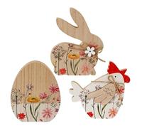 Cartel De Pascua Para Mesa, De Escritorio Conejito Primaveral - Decoraciones De Mesa De Madera Para La Pascua,para Hogar Cocina Oficina Estante Repisa Y Uso