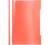 Cartellina Ad Aghi Clear View, Per Documenti Formato A4 Perforati, Rosso, Confezione Da 25 Pezzi, 25 Pezzi