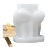 Carteove Moule en silicone en forme d'ours en résine - Carteove 3D MUSCLE Bear pour fabriquer des moules - Outil de décoration de bureau, fournitures artisanales faites à la main