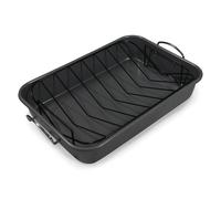 Carter & Clay Plat à rôtir en acier anti-adhésif avec grille amovible