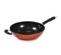 Carter & Clay Wok anti-adhésif finition cuivre avec double poignée 30,9 cm