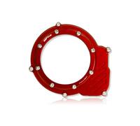 CARTER D'ALLUMAGE TRANSPARENT CNC AM6 50cc pour BETA-FANTIC-VENT-HM-YAMAHA | SEPTAR (ROUGE-ROUGE)