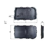 Carter de boîte de vitesses Transmission automatique à 8 vitesses HX 184KIT