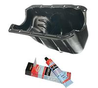 Carter d'Huile Moteur avec Bouchon, Joint de Vidange et Tube Pâte à Joint compatible pour MITO 500 DOBLO GRANDE PUNTO IDEA PALIO PANDA PUNTO MUSA YPSILON COMBO - 55200418 46543513