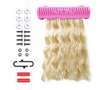 Carter Girls & Co. Support d'extension de cheveux - Support pour extensions de cheveux avec 4 options de montage et outil - Peut contenir des clips, des bandes, des halos, des trames pour le lavage