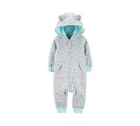 CARTER´S Combinaison molletonnée capuche à oreilles fleurs bébé grenouillère, multicolore