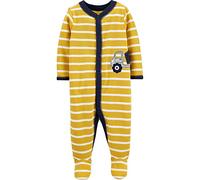 CARTER´S Dors-bien rayé à pieds camion bébé grenouillère, jaune