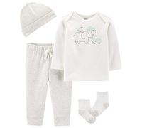 CARTER´S Ensemble 2 pièces T-shirt à manches longues et pantalon de jogging éléphant ensemble bébé, naturel