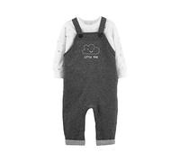 CARTER´S Ensemble 2 pièces T-shirt manches longues et salopette sweat Nuages ensemble bébé, gris