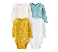 CARTER´S Lot de 4 bodys manches longues moutons bébé, multicolore