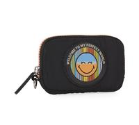 Carteras De Mujer Marca SMILEY - Monedero Mujer Pequeño. Cartera Mujer De Piel Sintetica. Billeteras Para Mujer. Cartera Mujer. 330002 Noir