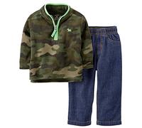 Carter's 2 Piece Denim Pant Set (Baby) - Camo-9 Months