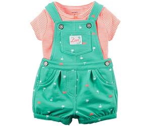 Carter's Baby Girls' 2 Piece Shortall Set 121g500