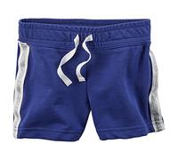 Carters Baby Girls Sparkle Side Stripe French Terry Shorts Blue 6M
