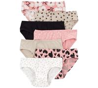 Carter's Lot de 7 sous-vêtements pour fille, Rose/noir/blanc/beige, 10-12 ans