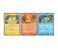 Cartes à collectionner - Évolutions prismatiques Aquana SVP168 Flamara SVP167 Blitza SVP169 - Cartes promo Holo allemandes (Evoli Evolutions) avec protection d'expédition BB-Toy-Trades