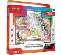 Pokémon : Collection Illustration Premiers Partenaires - Série 2 (3 Cartes Promo, 2 boosters et 1 Page d’Autocollants)