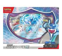Pokémon Coffret de cartes Superdofin-Ex – 4 boosters, 3 cartes brillantes, 1 carte grand format