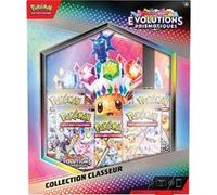 Cartes à collectionner Pokémon Portfolio classeur A4 et 5 boosters EV8.5 Ecarlate et Violet Evolutions prismatiques Multicolore E