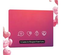 Cartes à conversation pour couples,Renforcez Une Connexion Plus Profonde,Cartes Questions Soirée Romantique | pour lui Son rendez-vous amoureux La Saint-Valentin Lune de miel Relation à distance