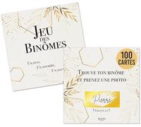 Cartes à gratter Animation de Mariage - Jeu binômes invités personnalisé - Idéal pour Photo Booth - Souvenir Original et élégant (100)