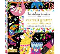 Cartes à gratter animaux mignons - Léa Fabre - Deux Coqs D'or - Jeux livres objets